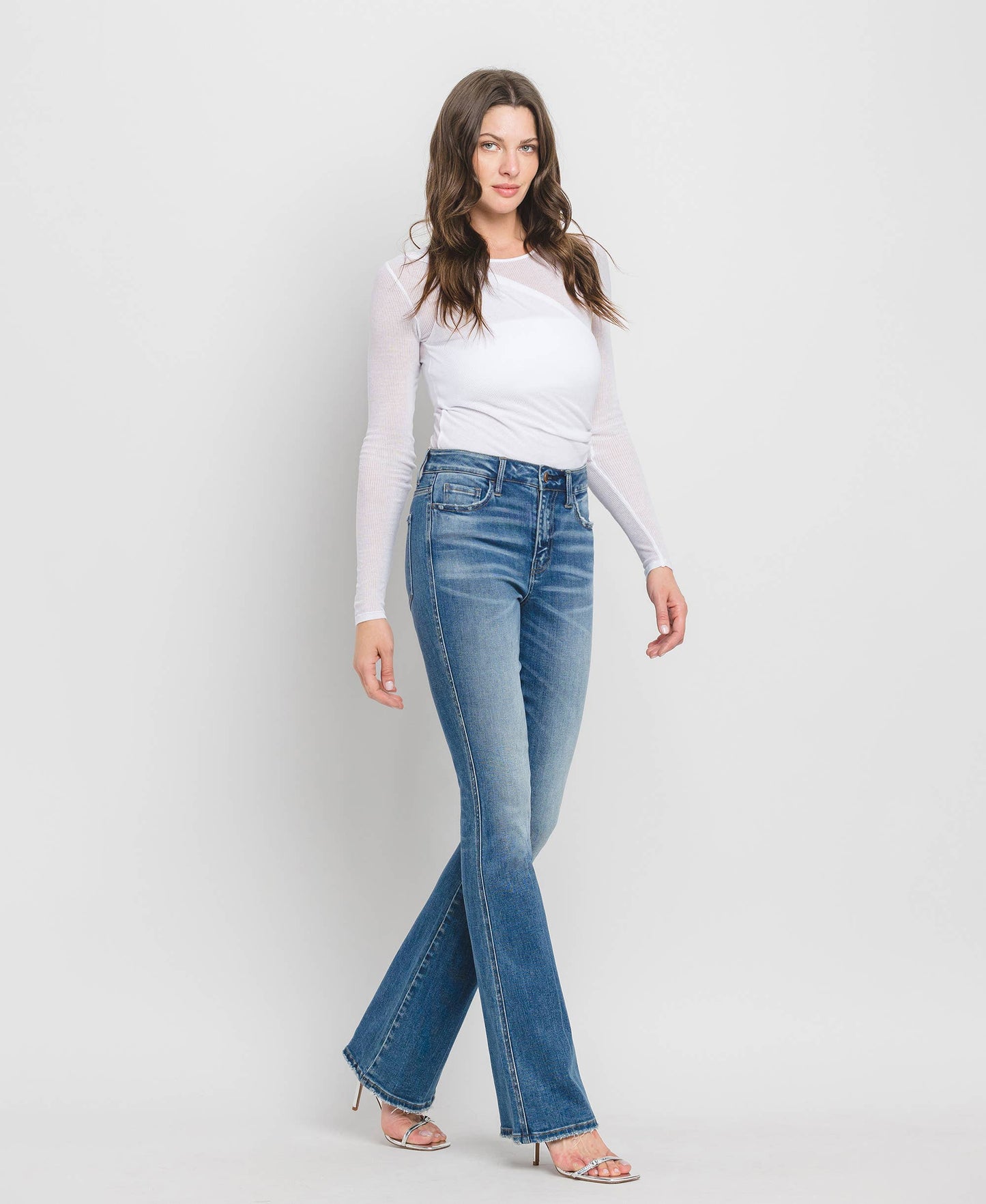 HIGH RISE FULL LENGTH BOOTCUT JEANS F5099: ERR-FREE / 30