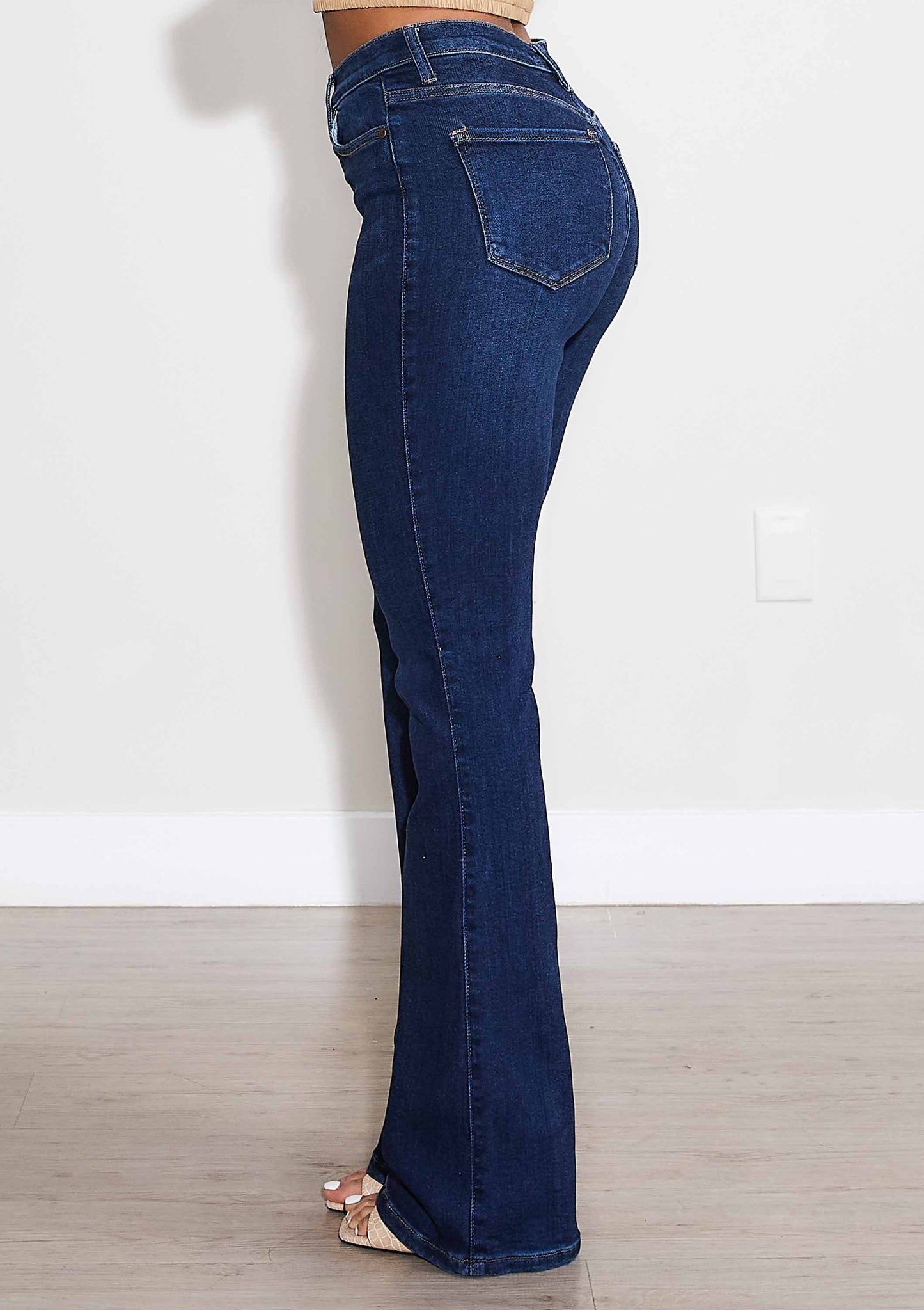 Anytime Bootcut Jeans: Dark Stone / 5