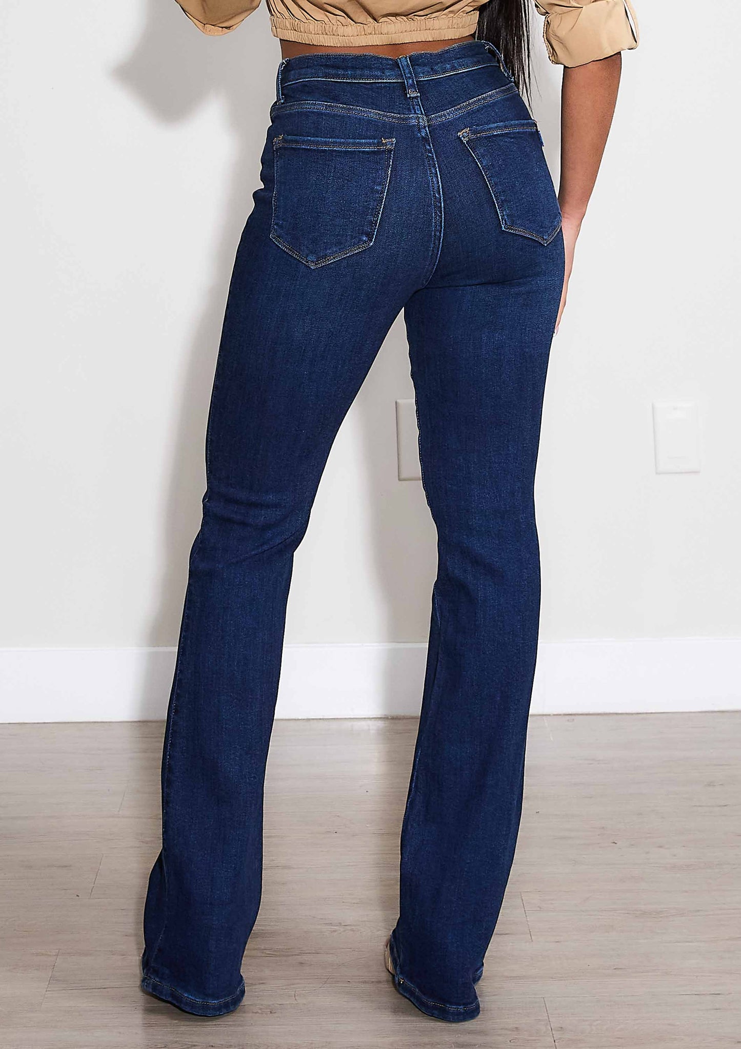 Anytime Bootcut Jeans: Dark Stone / 1