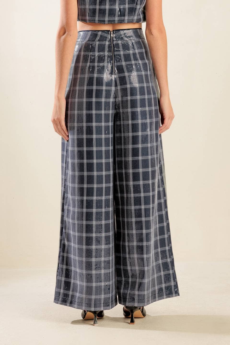 Navy sequin pant - FP1408: