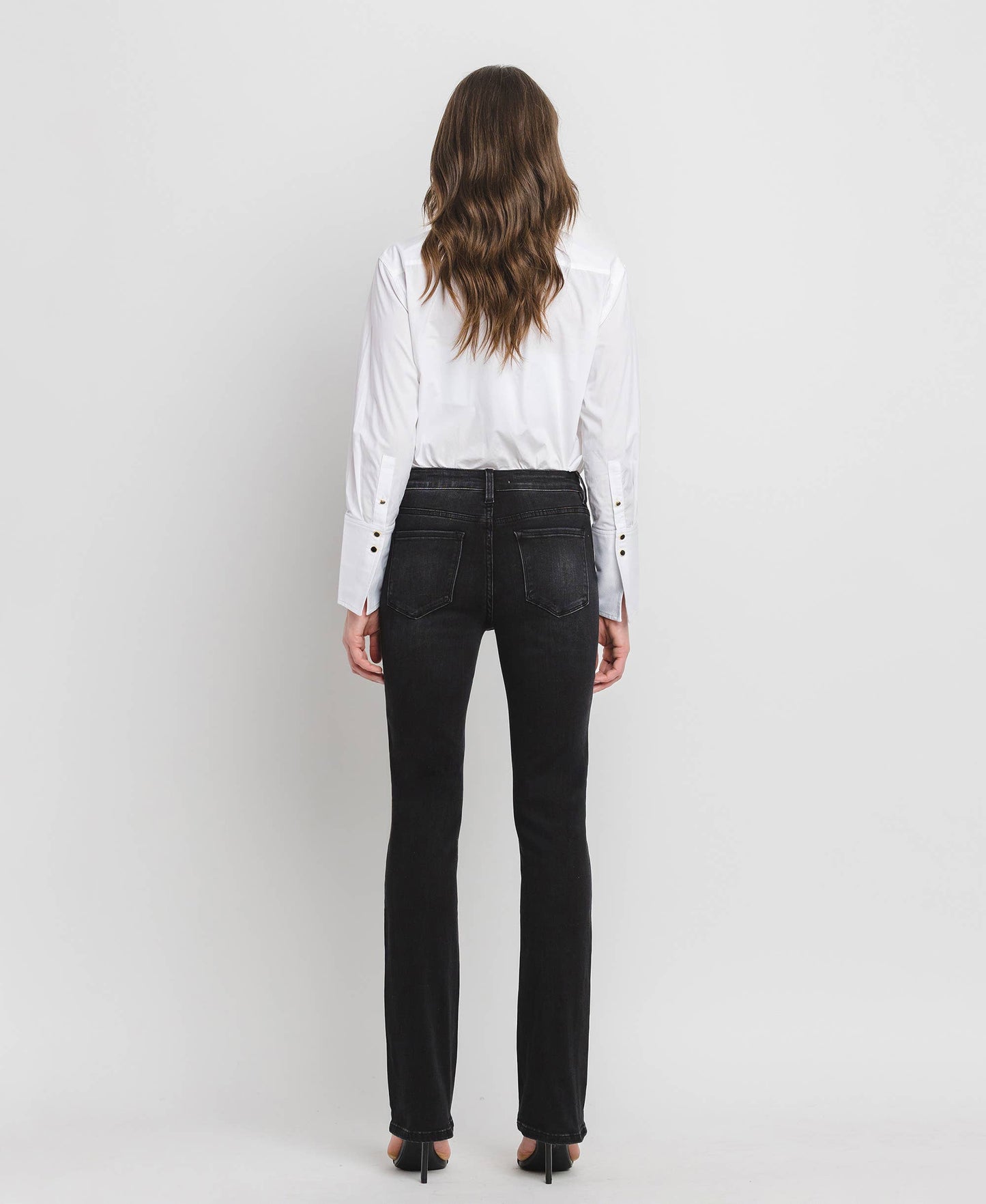 HIGH RISE SLIM BOOTCUT JEANS F4620: SIGNIFICANT / 32