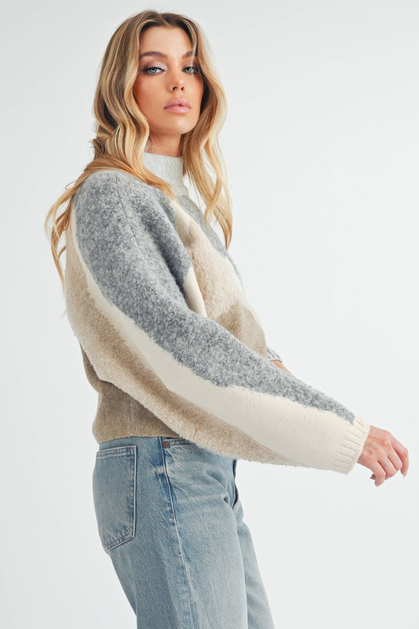 Mountain Sweater 1: Gray/Tan / Contemporary