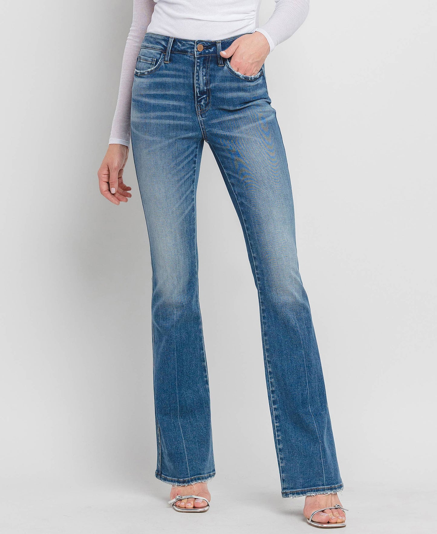 HIGH RISE FULL LENGTH BOOTCUT JEANS F5099: ERR-FREE / 30