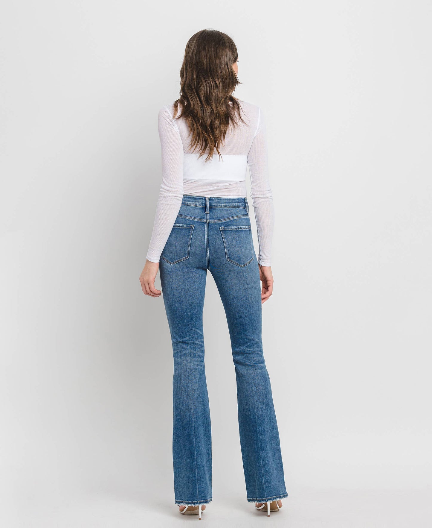 HIGH RISE FULL LENGTH BOOTCUT JEANS F5099: ERR-FREE / 30