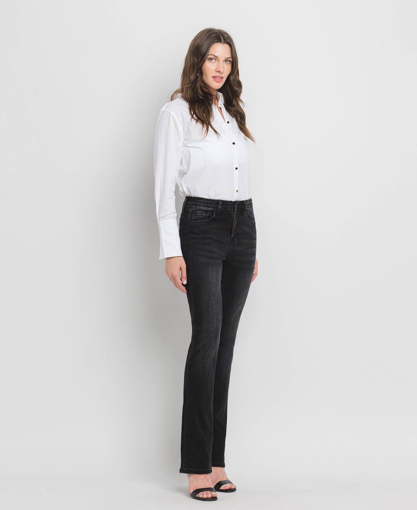 HIGH RISE SLIM BOOTCUT JEANS F4620: SIGNIFICANT / 32