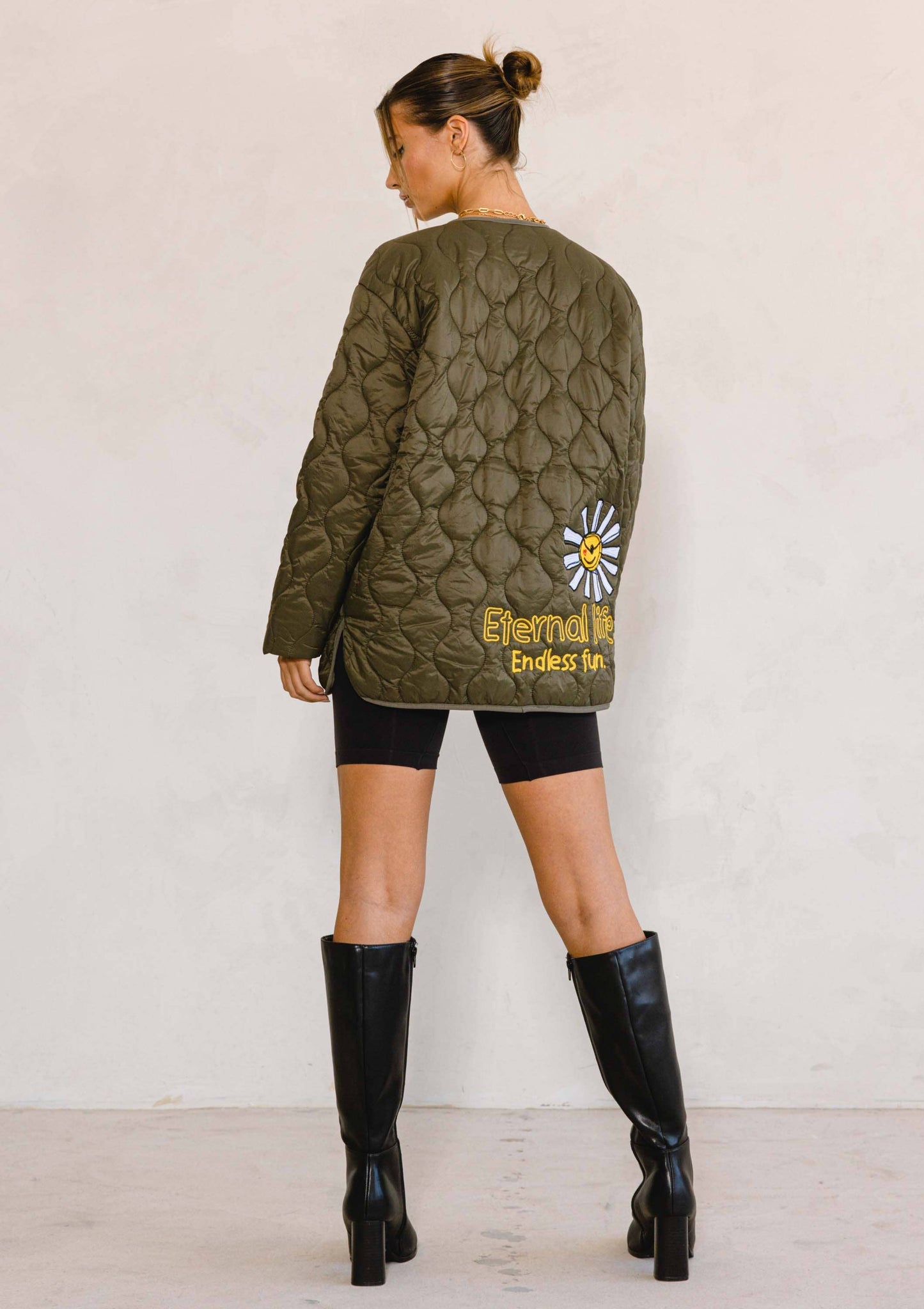 ETERNAL LIFE QUILTED LINER JACKET: M