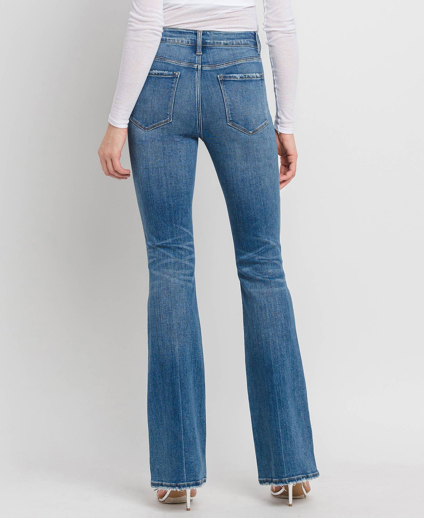 HIGH RISE FULL LENGTH BOOTCUT JEANS F5099: ERR-FREE / 30