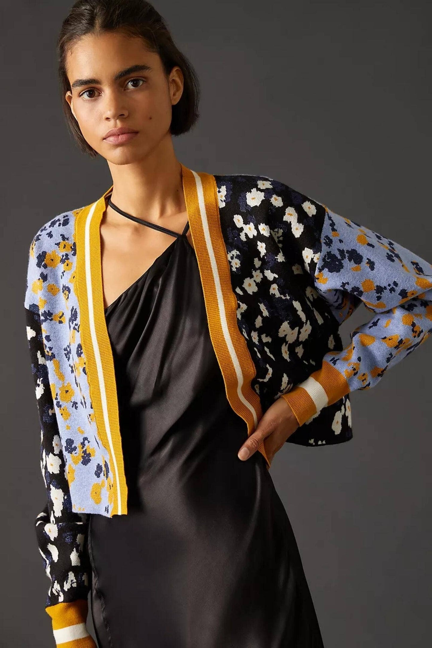 Multitone Floral Cardigan