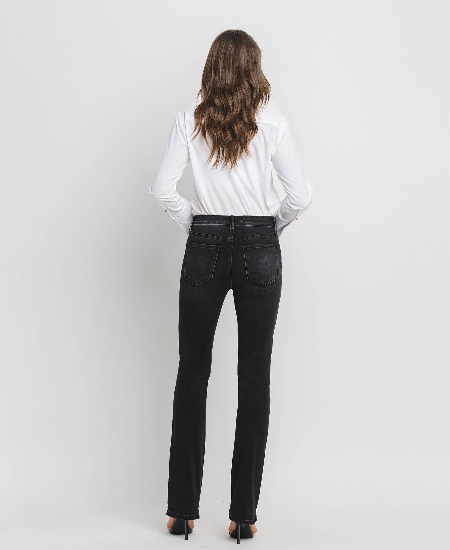 HIGH RISE SLIM BOOTCUT JEANS F4620: SIGNIFICANT / 32