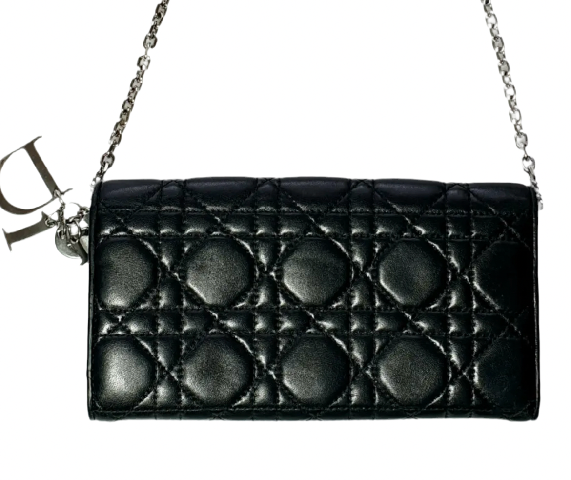 Lady Dior Lambskin Wallet