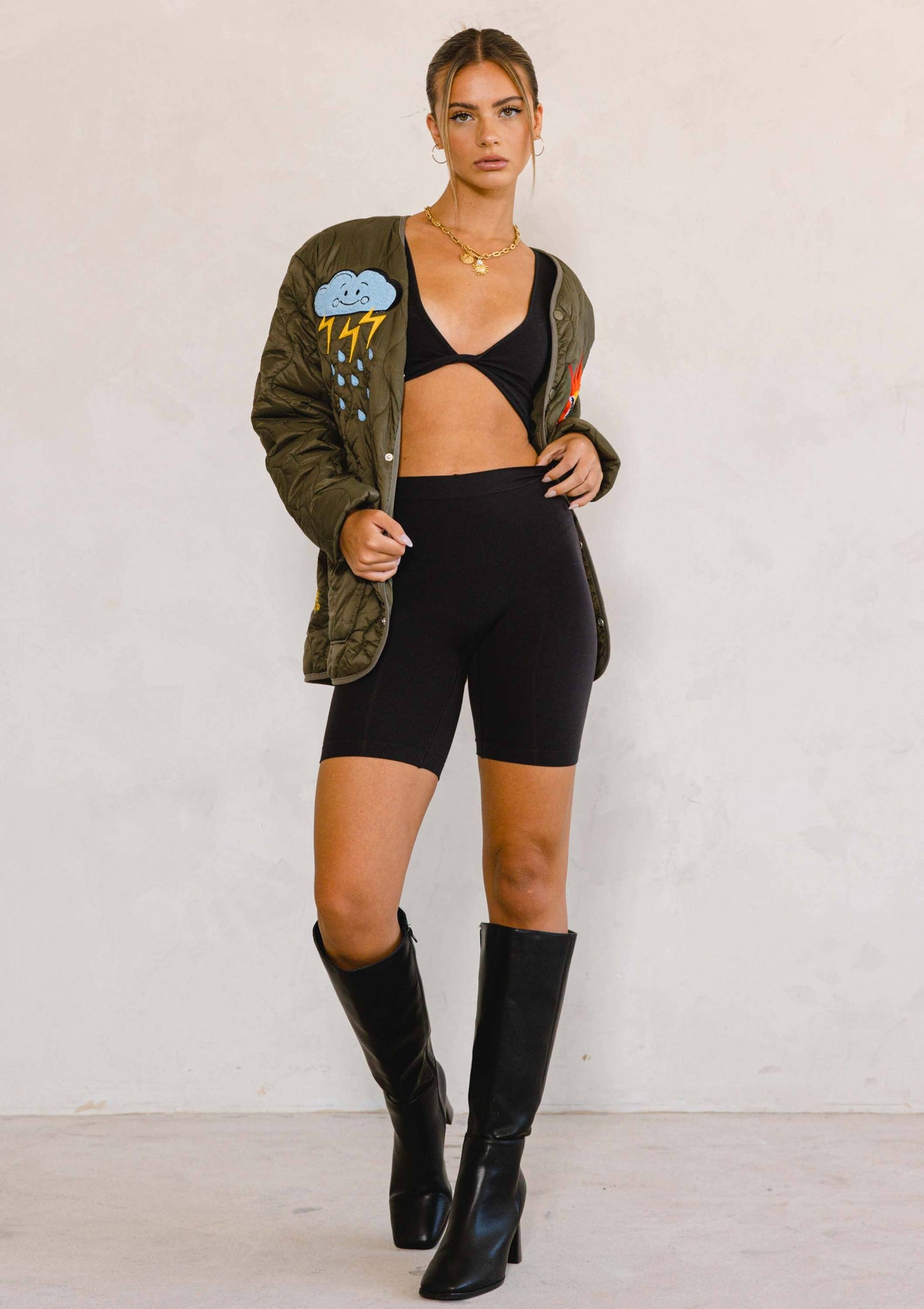 ETERNAL LIFE QUILTED LINER JACKET: M