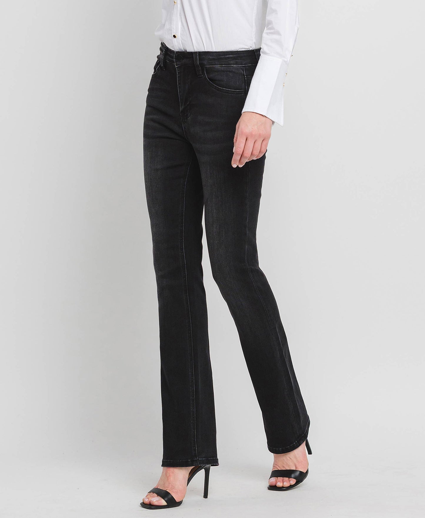 HIGH RISE SLIM BOOTCUT JEANS F4620: SIGNIFICANT / 32
