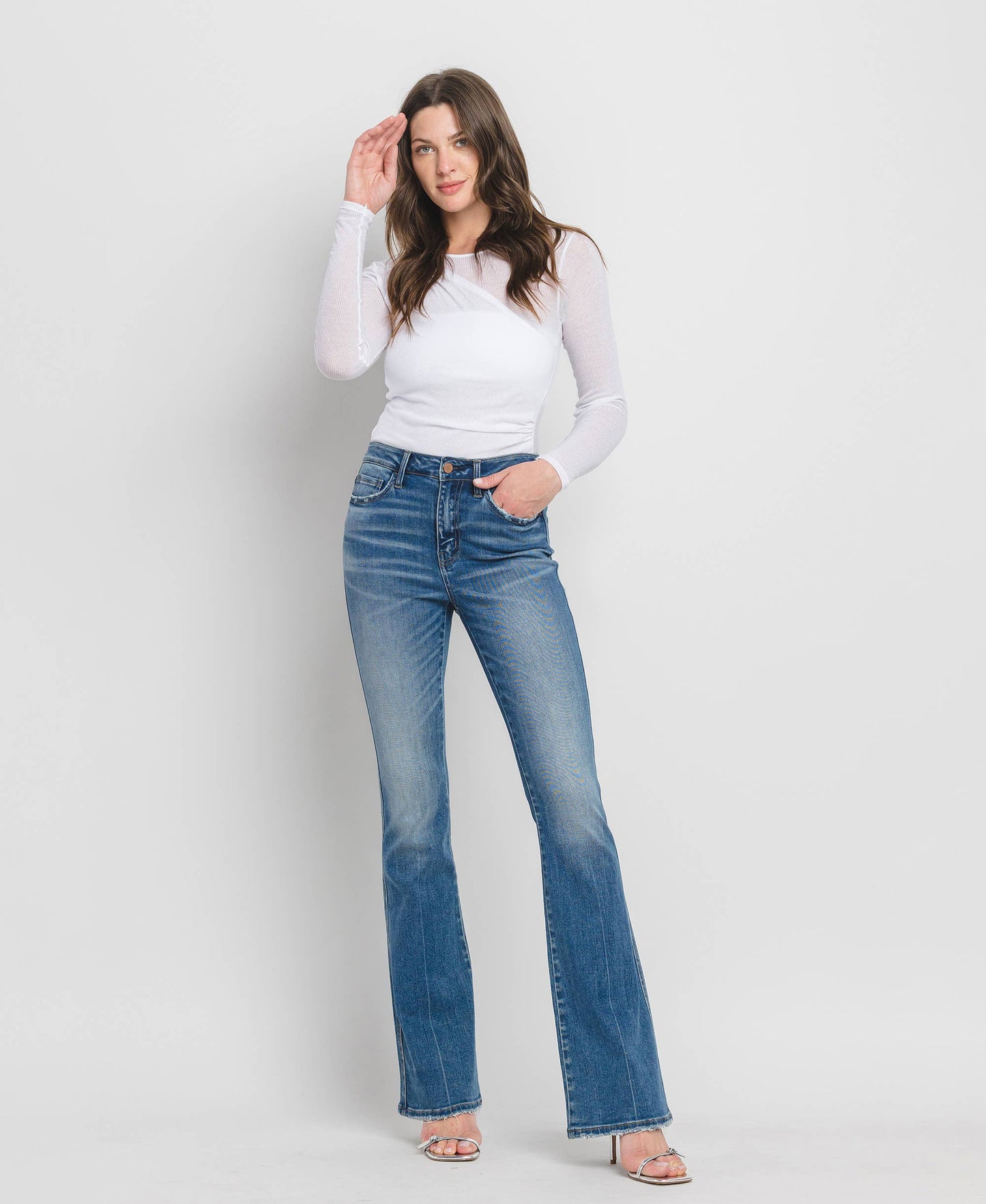 HIGH RISE FULL LENGTH BOOTCUT JEANS F5099: ERR-FREE / 30