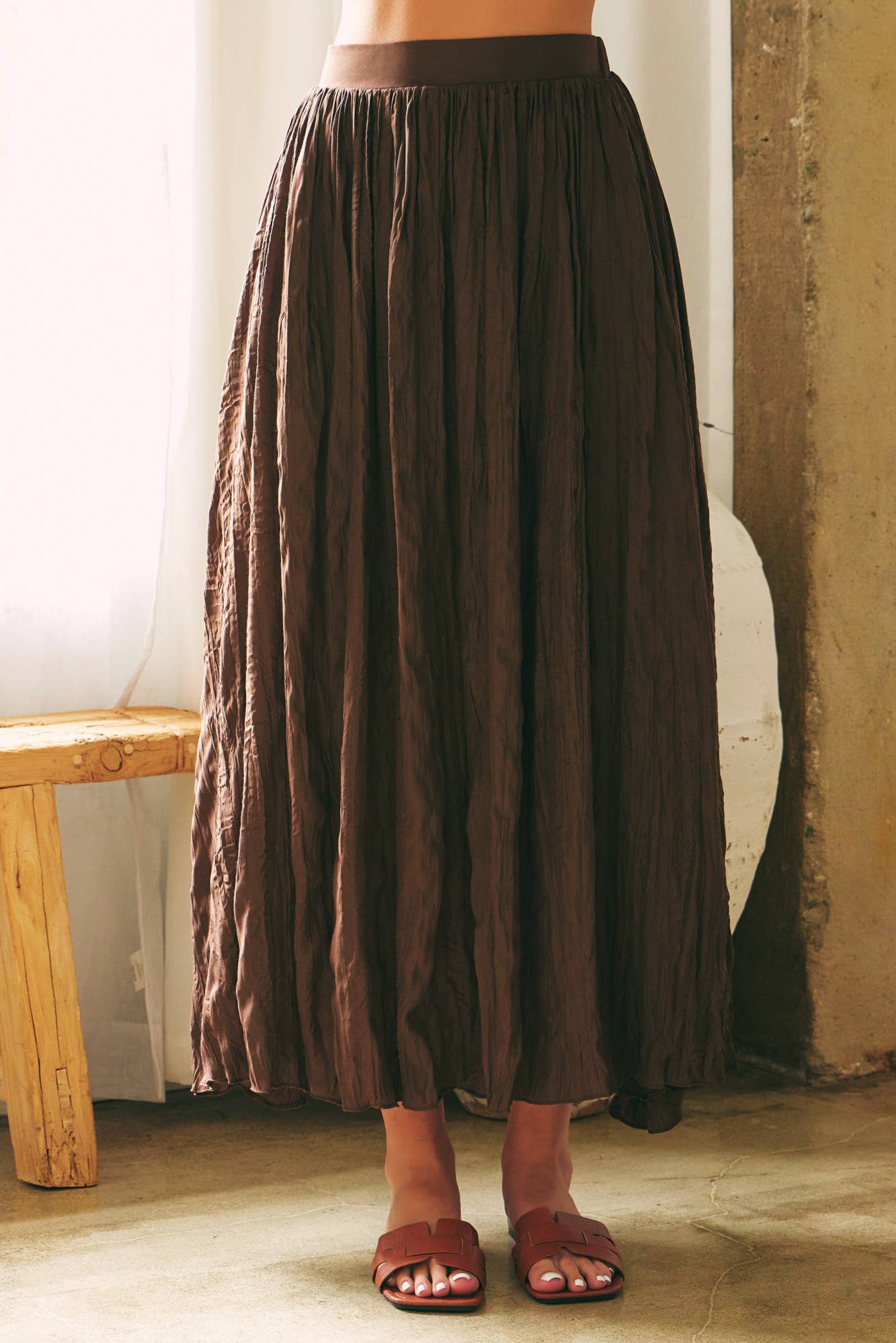 MAXI SKIRT: Black / S