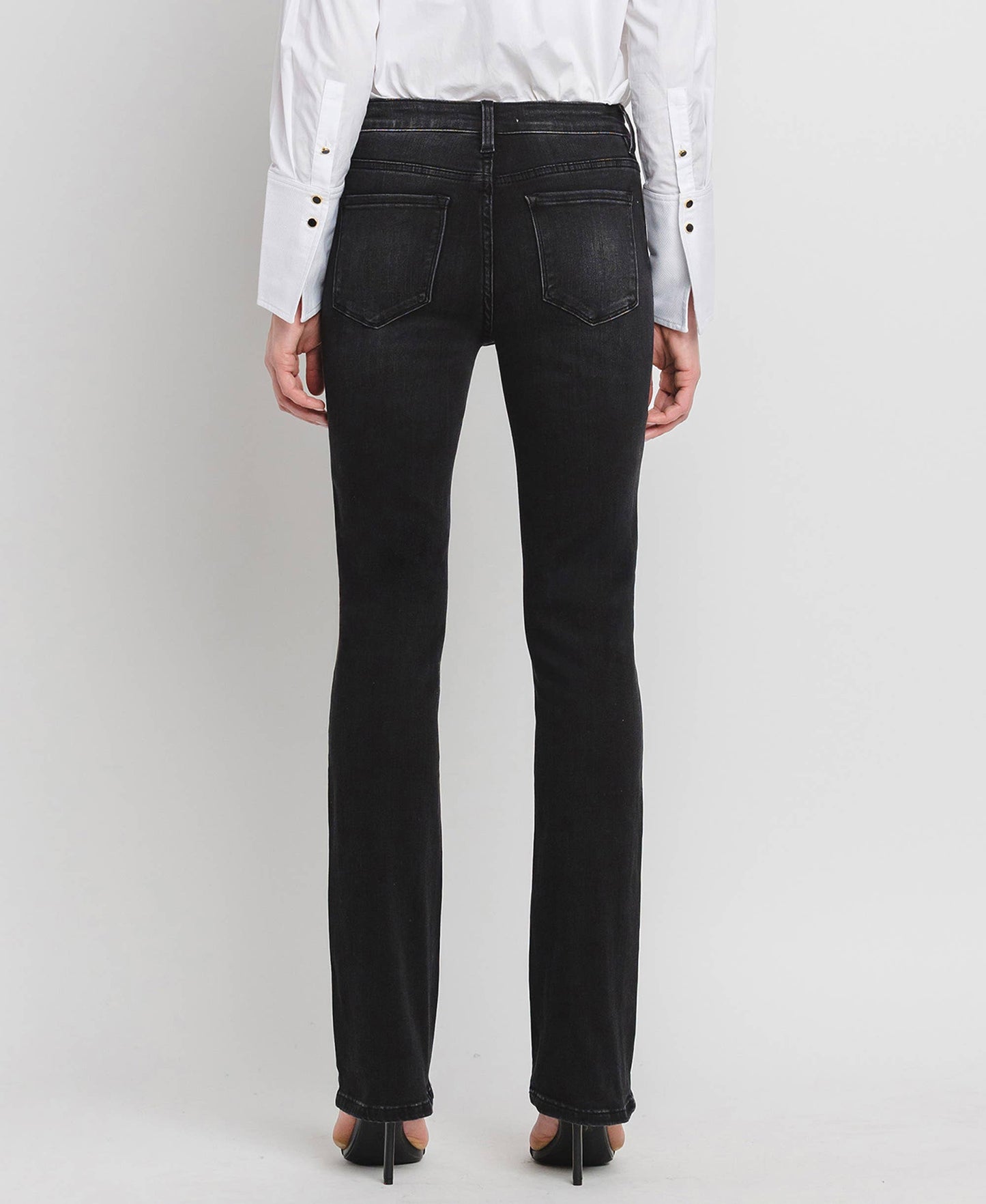HIGH RISE SLIM BOOTCUT JEANS F4620: SIGNIFICANT / 32