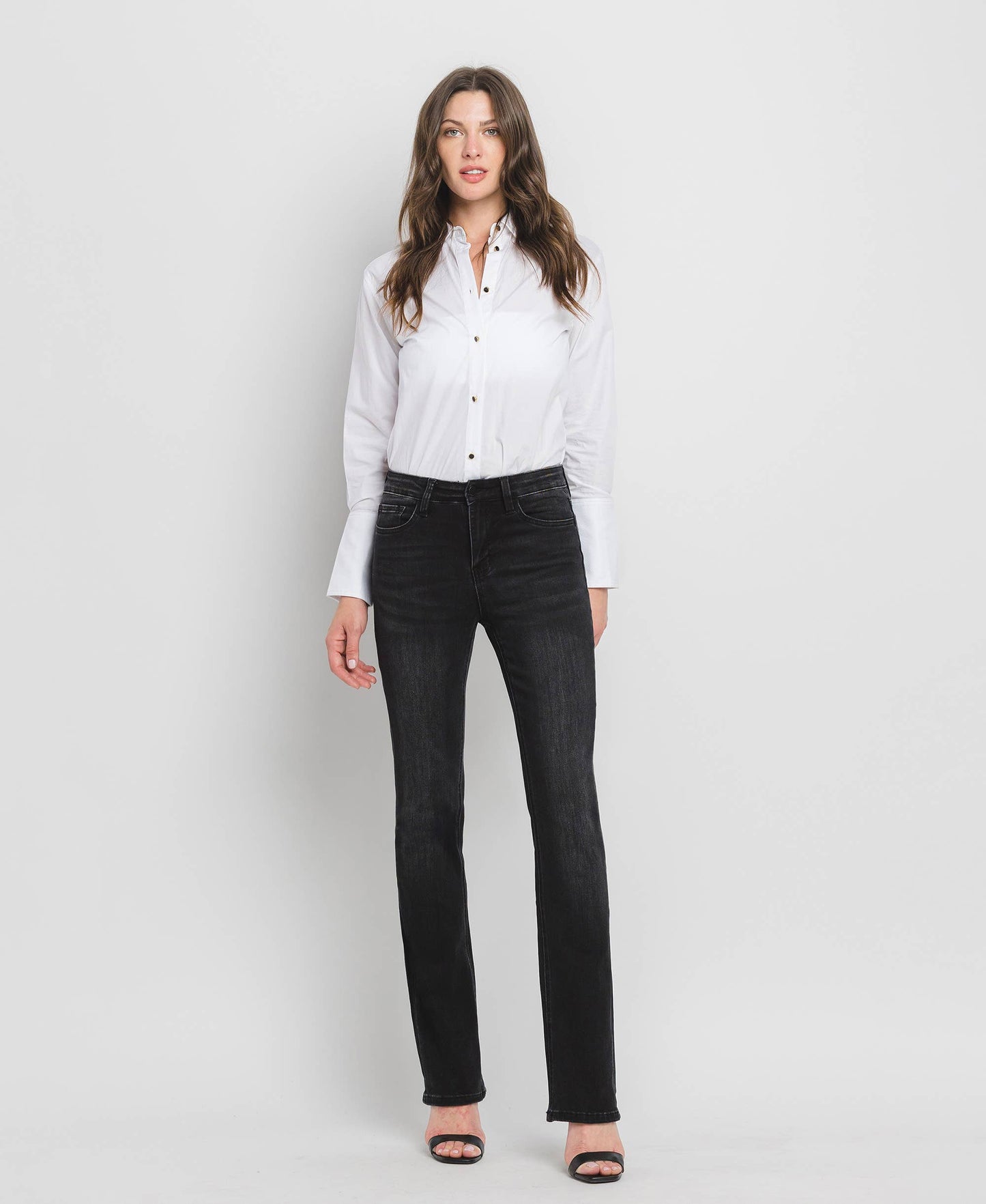 HIGH RISE SLIM BOOTCUT JEANS F4620: SIGNIFICANT / 31