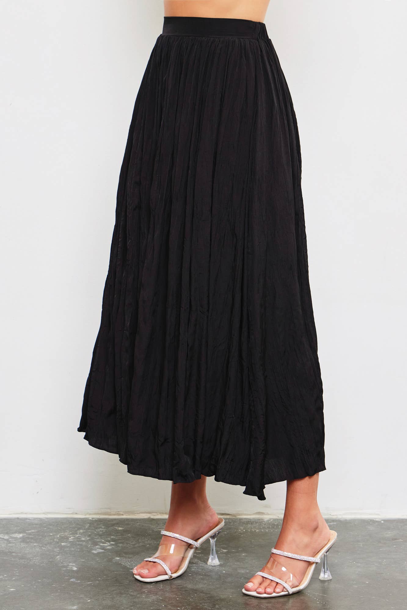 MAXI SKIRT: Black / S