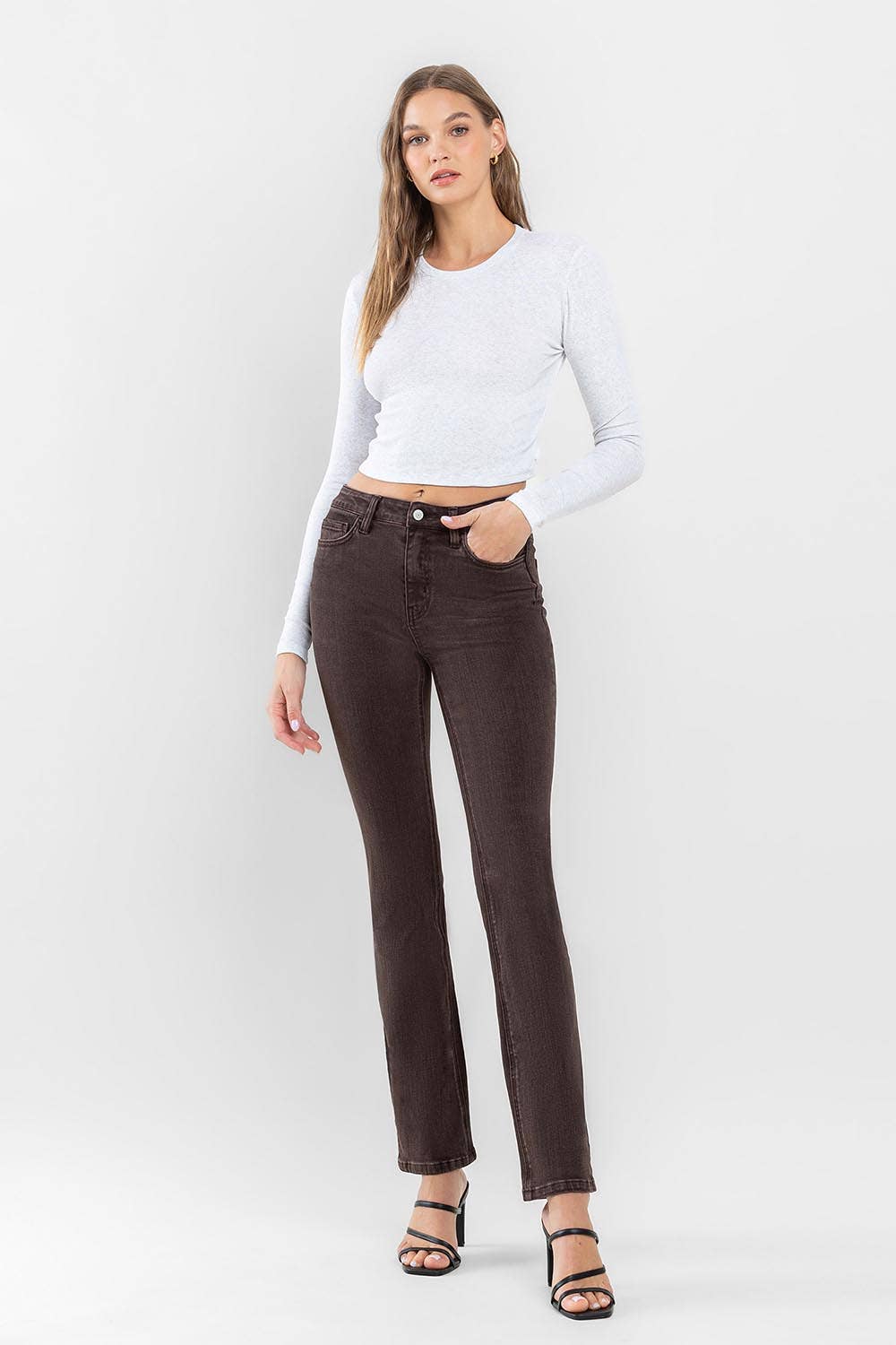 HIGH RISE BOOTCUT JEANS F5519JAV: JAVA / 25
