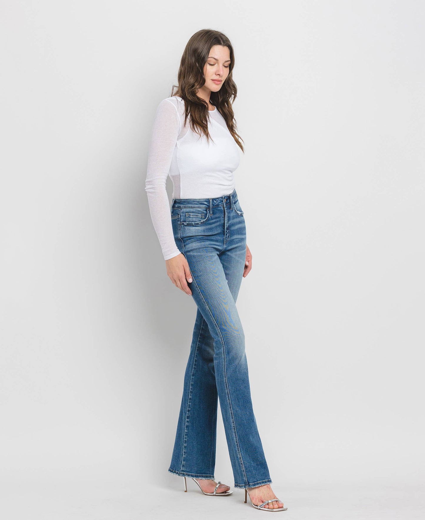HIGH RISE FULL LENGTH BOOTCUT JEANS F5099: ERR-FREE / 30