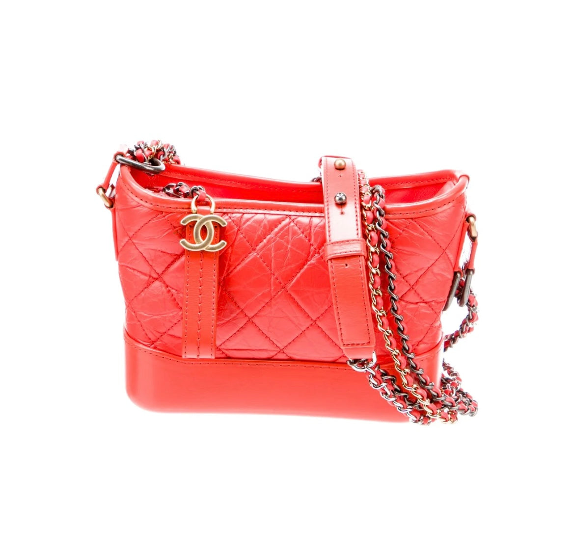 Chanel Small Gabrielle Hobo Orange