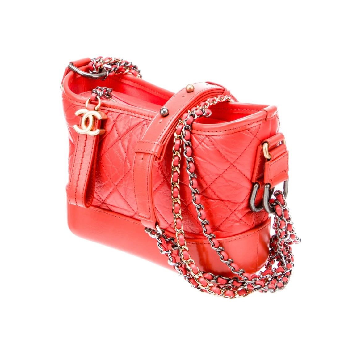 Chanel Small Gabrielle Hobo Orange