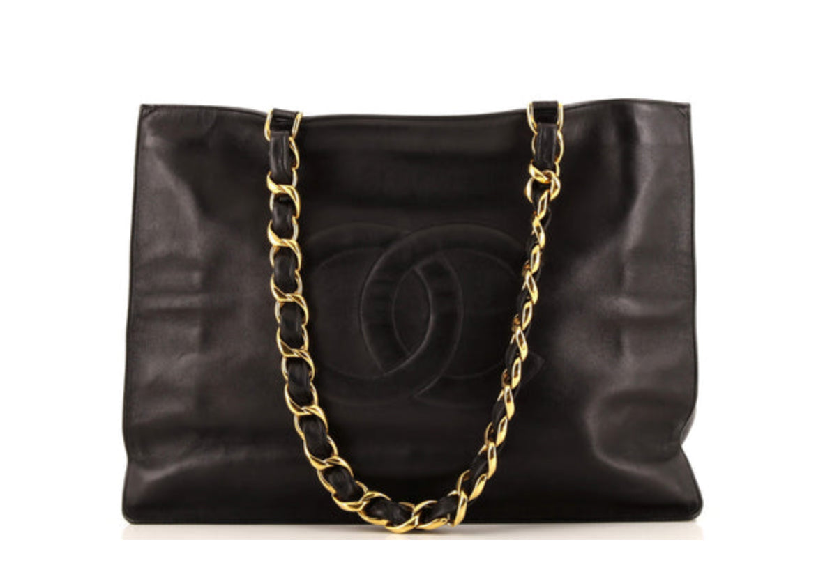 Chanel XL Celebrity Tote Black Leather