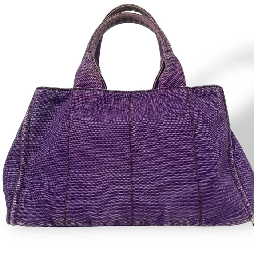 Prada Purple Denim tote