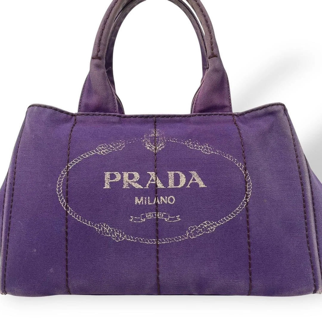 Prada Purple Denim tote