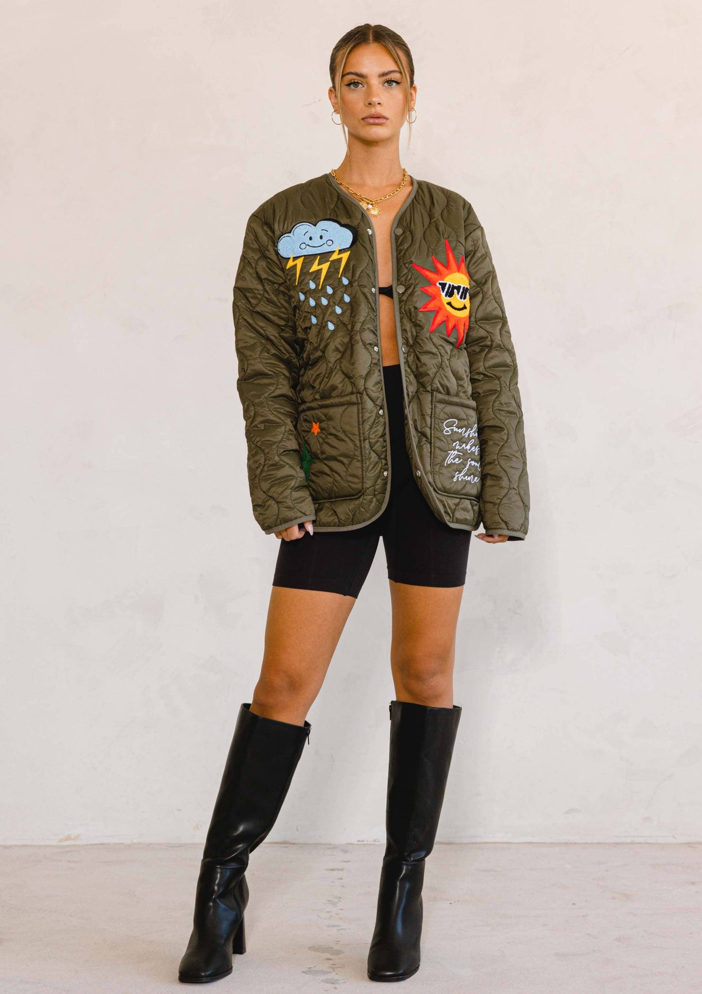 ETERNAL LIFE QUILTED LINER JACKET: M