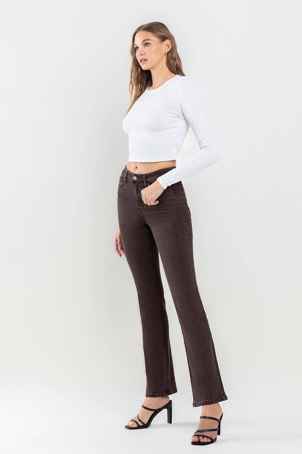 HIGH RISE BOOTCUT JEANS F5519JAV: JAVA / 25
