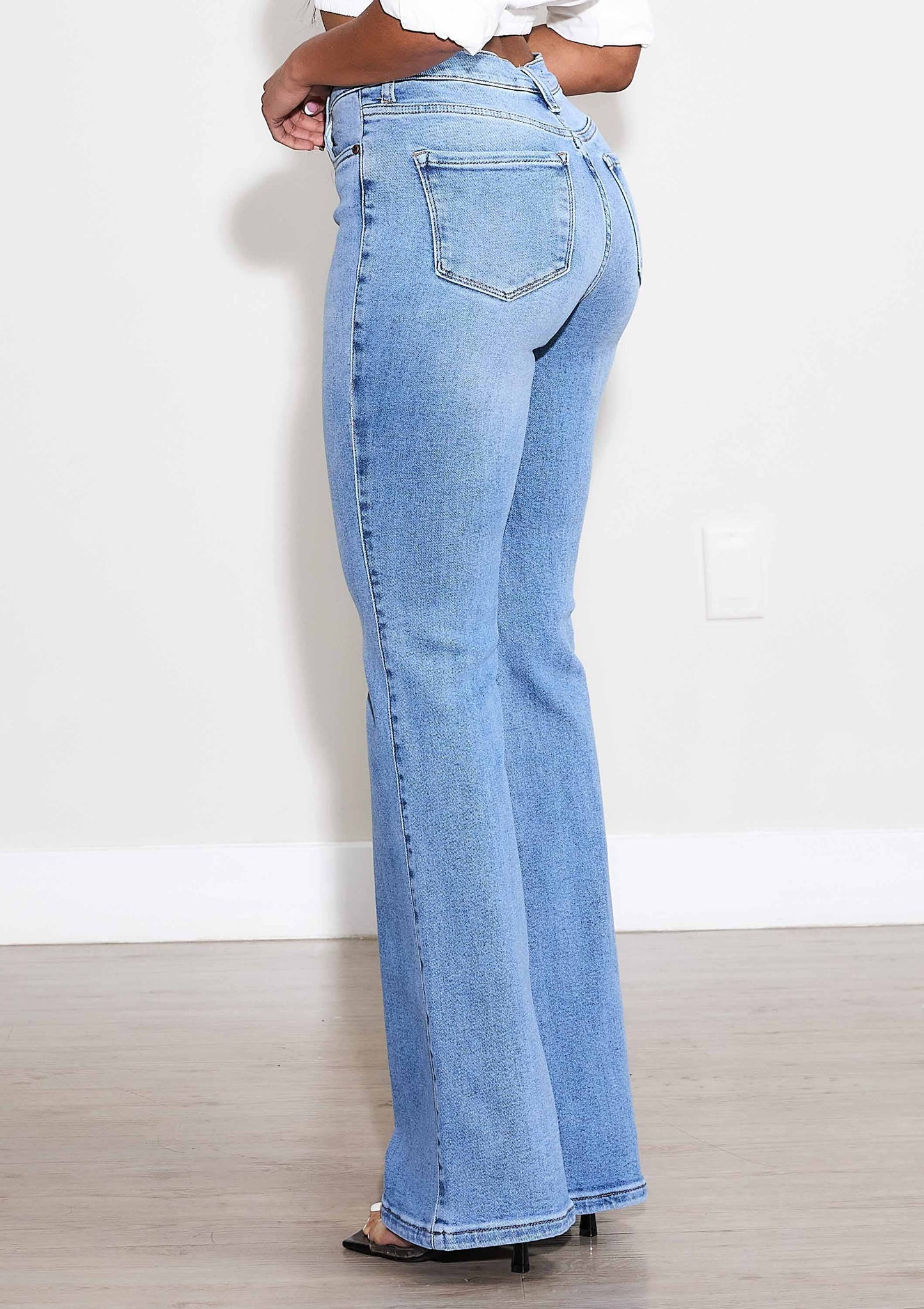 Anytime Bootcut Jeans: Dark Stone / 1
