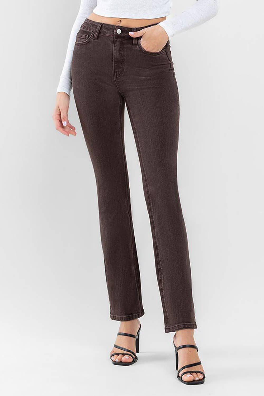 HIGH RISE BOOTCUT JEANS F5519JAV: JAVA / 25