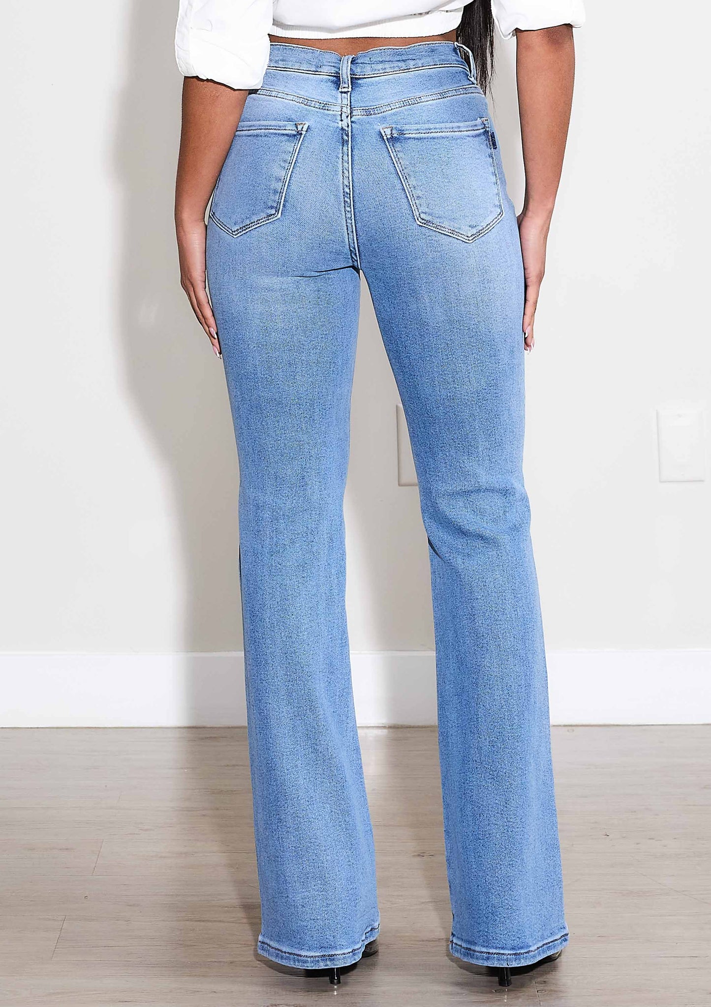 Anytime Bootcut Jeans: Dark Stone / 1