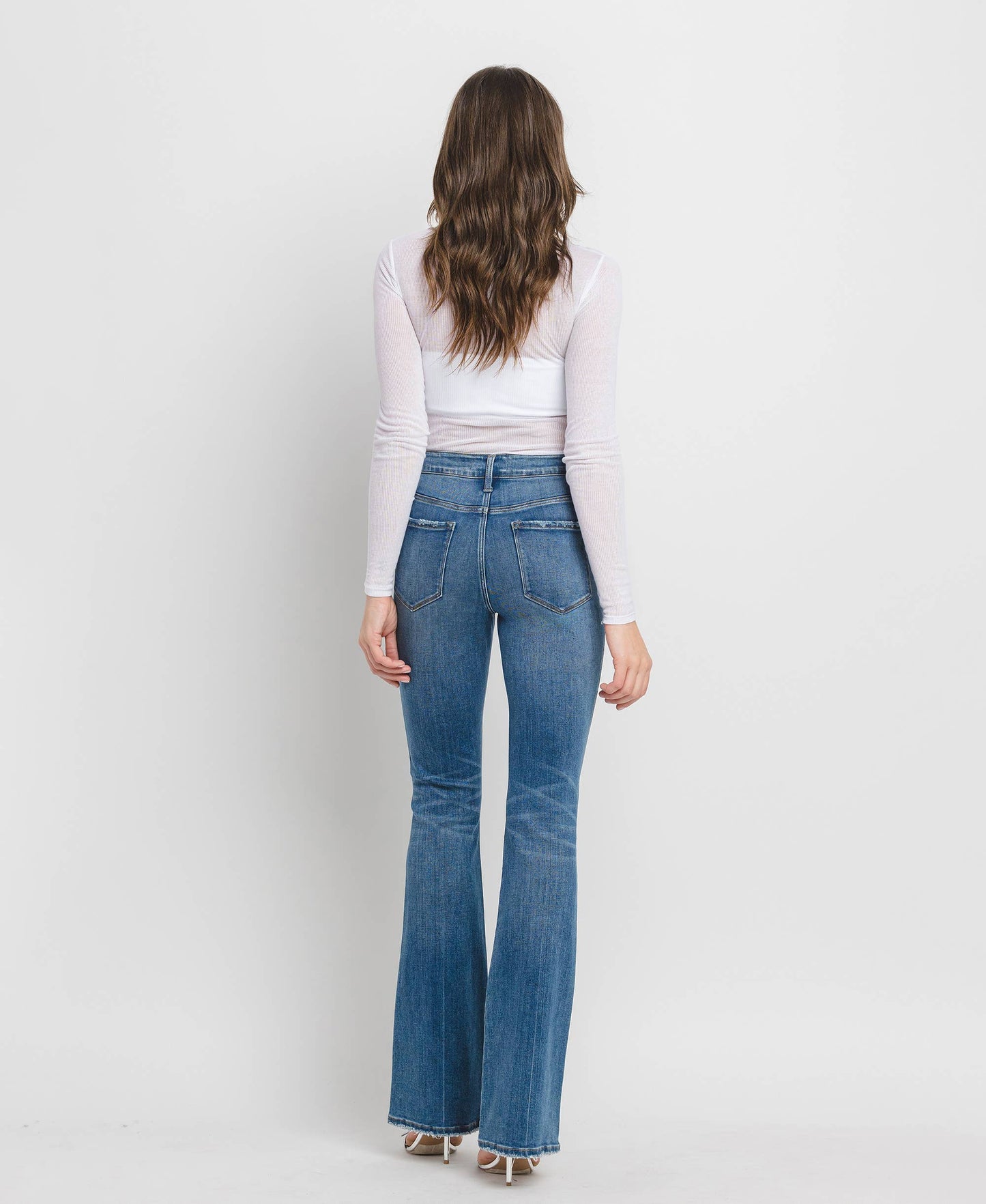 HIGH RISE FULL LENGTH BOOTCUT JEANS F5099: ERR-FREE / 30