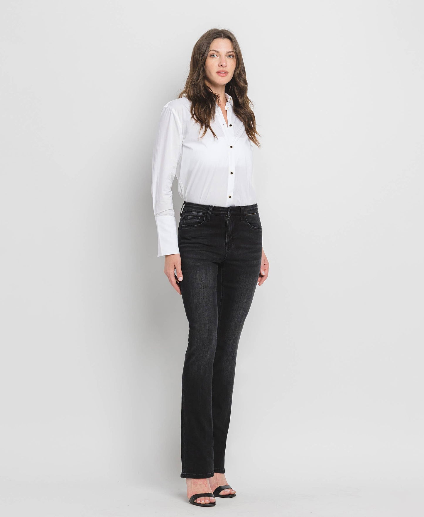 HIGH RISE SLIM BOOTCUT JEANS F4620: SIGNIFICANT / 32