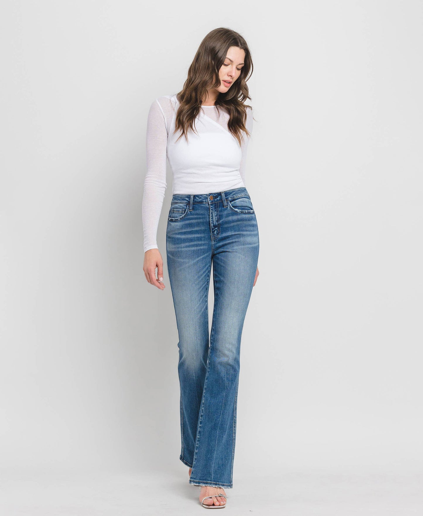 HIGH RISE FULL LENGTH BOOTCUT JEANS F5099: ERR-FREE / 30