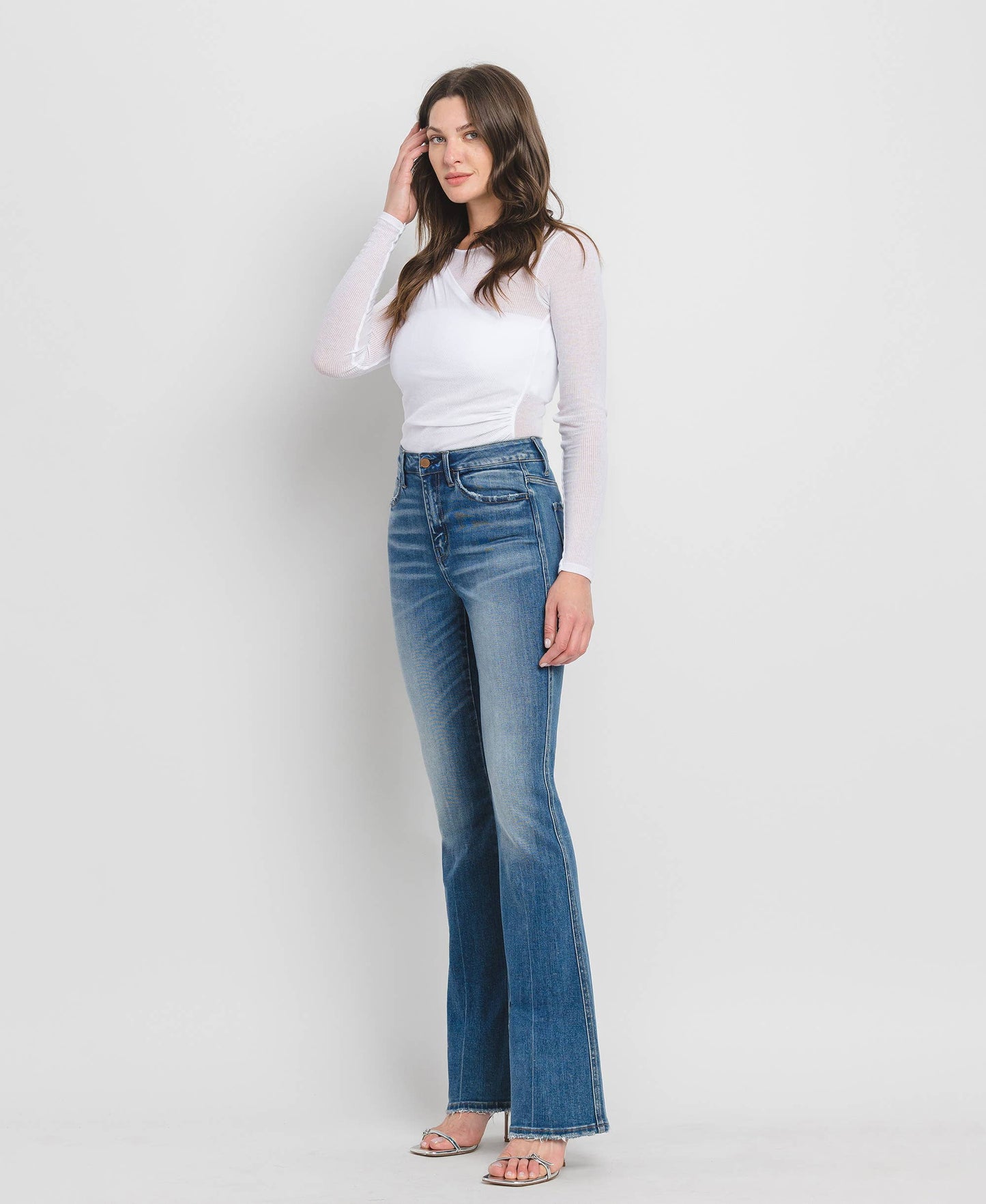 HIGH RISE FULL LENGTH BOOTCUT JEANS F5099: ERR-FREE / 30