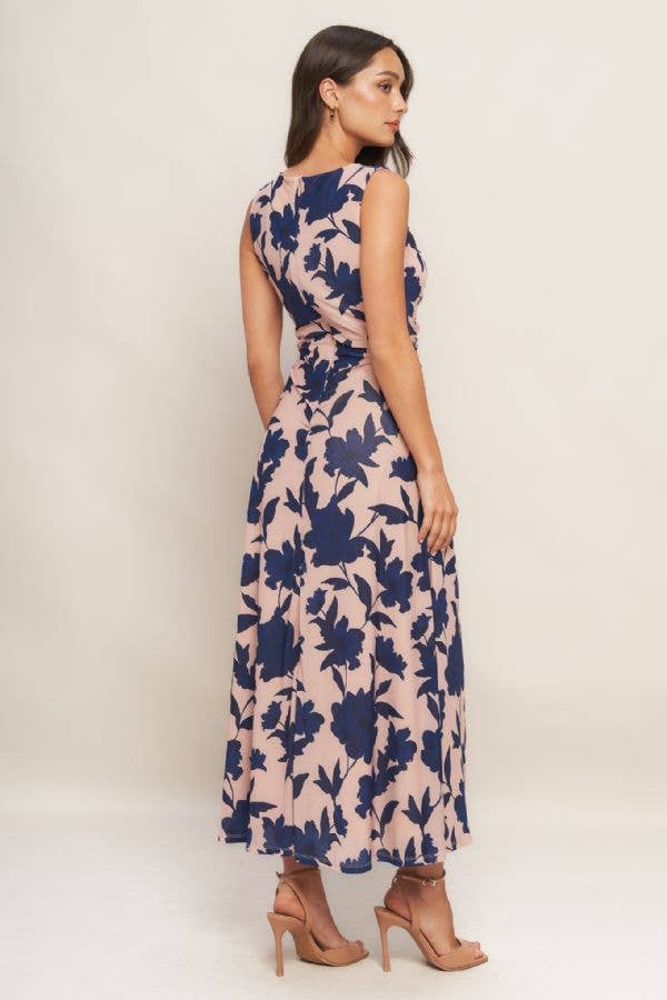 Mesh power midi dress - ID22951: NUDE NAVY