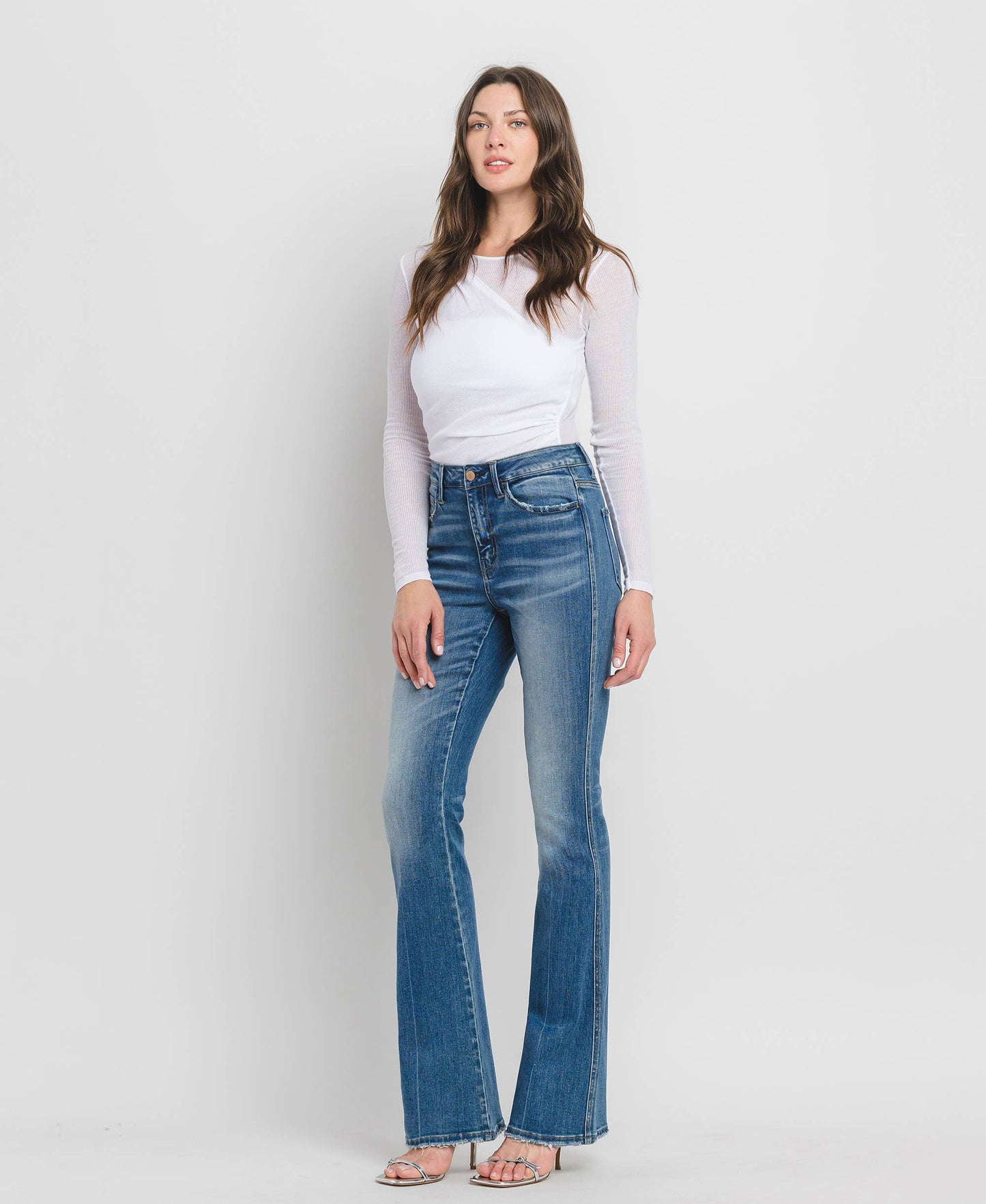 HIGH RISE FULL LENGTH BOOTCUT JEANS F5099: ERR-FREE / 30