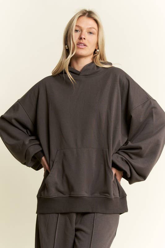 CHARCOAL COTTON BRUSHED SET