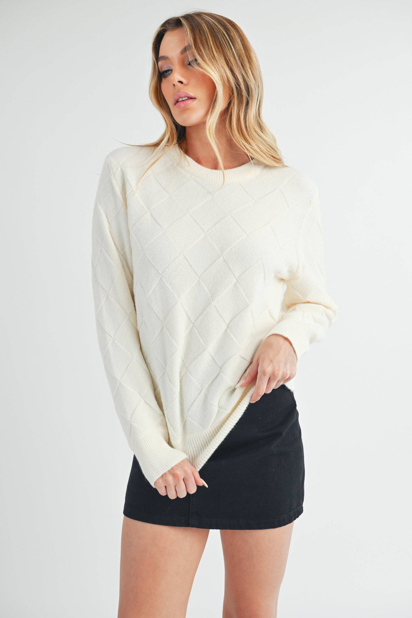 Waverly Sweater 2: Silver Blue / Contemporary / S