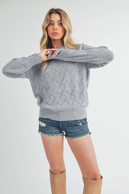 Waverly Sweater 2: Silver Blue / Contemporary / S