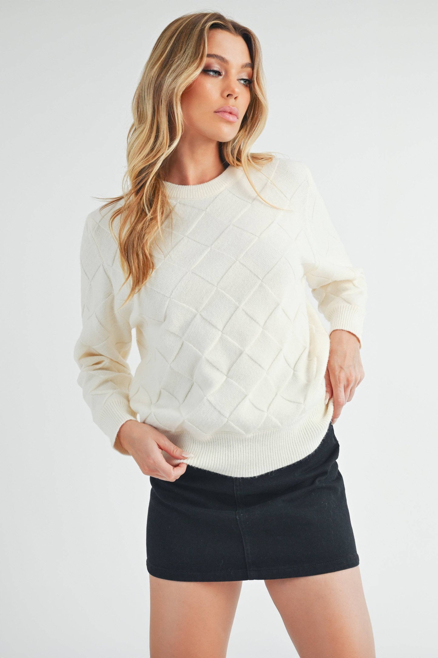 Waverly Sweater 2: Silver Blue / Contemporary / S