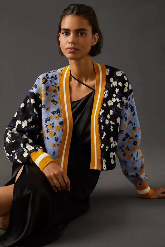 Multitone Floral Cardigan
