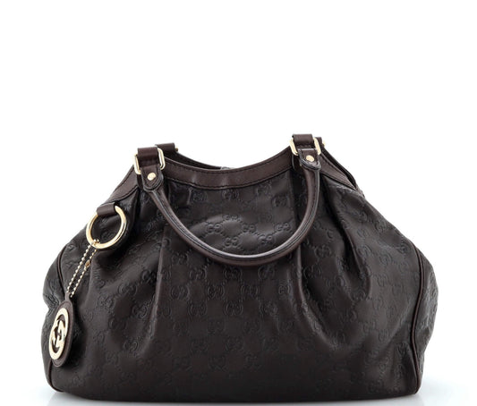 Gucci Guccissima Hobo Black