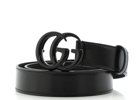 Gucci Black GG Belt