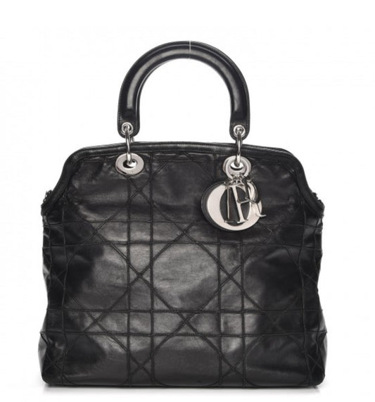 Dior 2 Way Black Handbag - Lady Dior