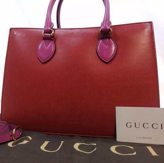 Gucci Red/Pink 2 way shoulder bag