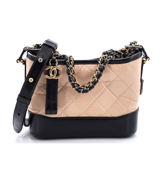 Chanel two tone Gabrielle bag large