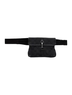 GG Jackie Canvas Belt Bag Black